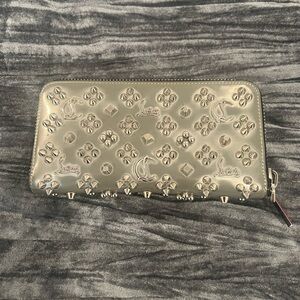 Christian Louboutin Silver Studded Wallet